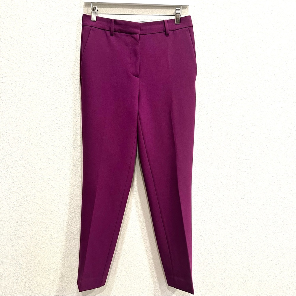 Ann Taylor Eva Ankle Pant in Pulsar Purple sz 2 - Picture 2 of 6